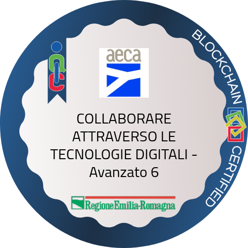 COLLABORARE ATTRAVERSO LE TECNOLOGIE DIGITALI - Avanzato 6